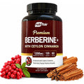 NutriFlair Berberine HCl 1200mg with Ceylon Cinnamon, 120 Capsules