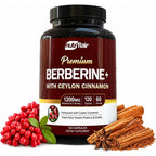 NutriFlair Berberine HCl 1200mg with Ceylon Cinnamon, 120 Capsules