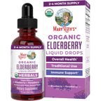 MARYRUTH'S Organic Elderberry Liquid Drops for Adults & Kids, Immunity, 1oz