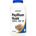Nutricost Psyllium Husk 1500mg 500 Capsules front view bottle packaging