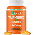 Qunol Turmeric + Black Pepper & Ginger, 2400mg Enhanced Absorption, 105ct