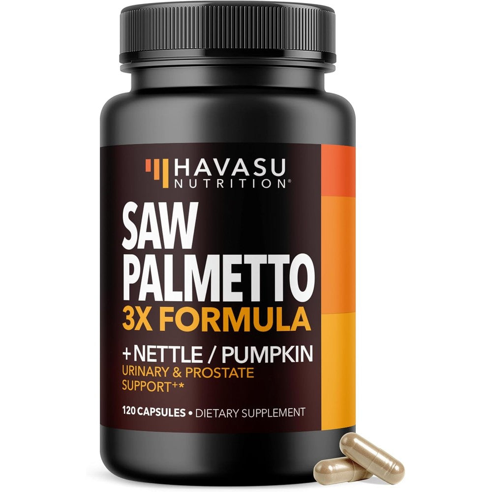 Havasu Nutrition saw palmetto prostate health supplement front view