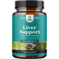 Liver Cleanse Support - Milk Thistle Supplement with Choline - 70 Count