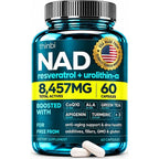 Thinbi Liposomal NAD+ Supplement with Resveratrol & CoQ10, 60 Count