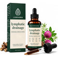 Lymphatic Drainage Drops for Bloat Relief & De-Puff - Cleavers, Red Clover, Stillingia Root & Prickly Ash Bark - Lymph Node Detox Cleanse, Fluid Retention - Alcohol-Free, Vegan, 2 Fl Oz