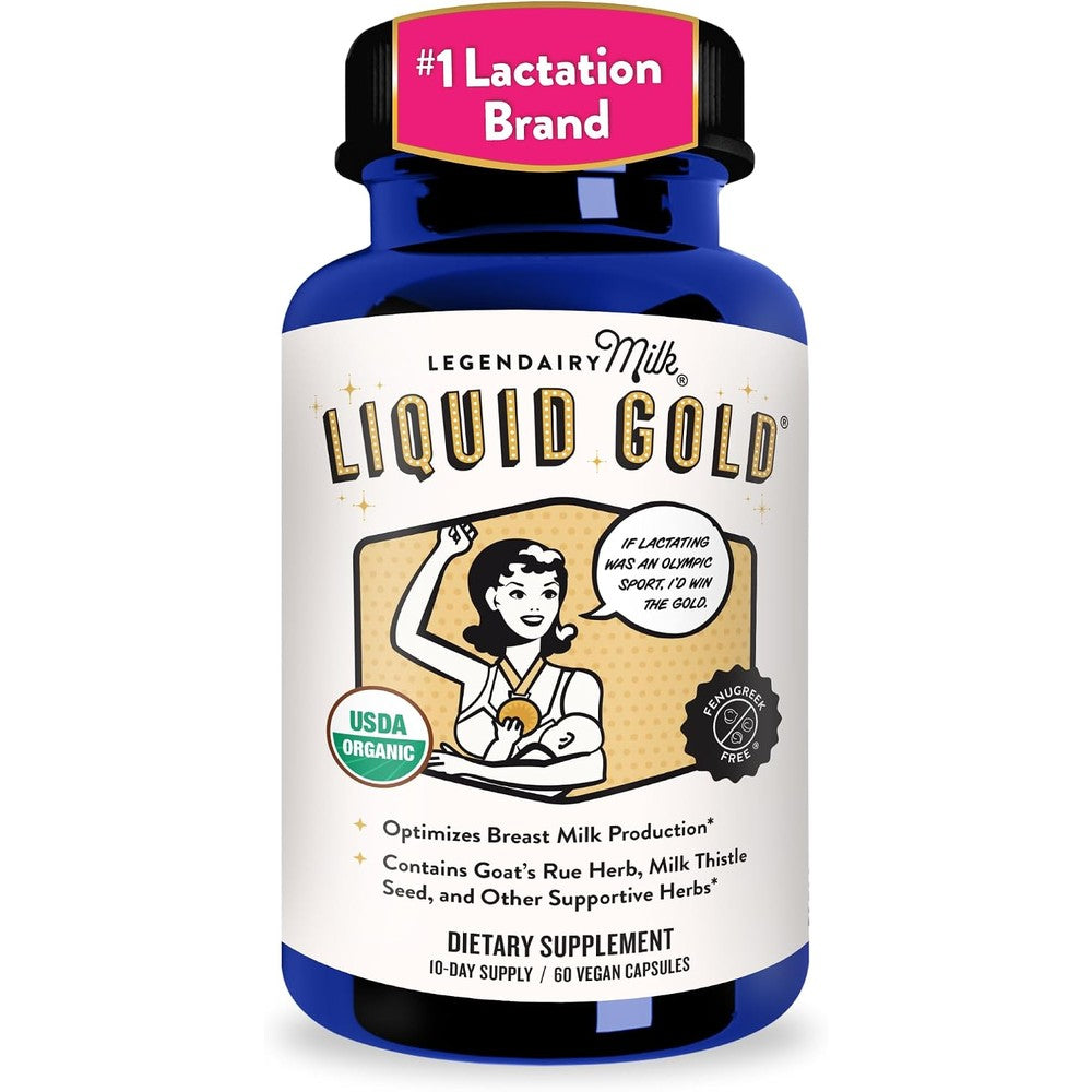Legendairy Milk Liquid Gold Organic Lactation Support, 60 Capsules