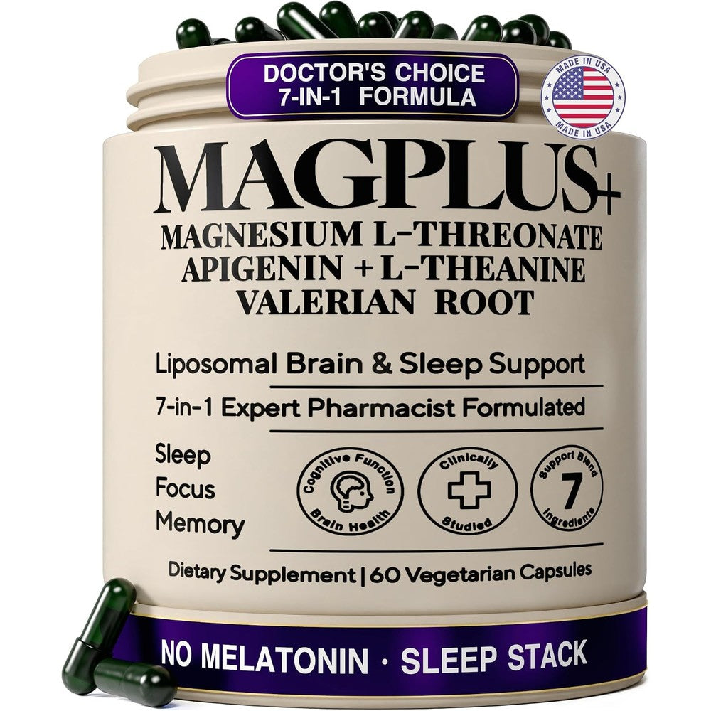 Liposomal Magnesium L-Threonate with Apigenin, L-Theanine, & Valerian Root
