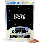Everyday Dose Bold Medium Roast Mushroom Coffee 90mg Caffeine per serving with Grass-Fed Collagen, Chaga, Lions Mane & L-Theanine for Better Focus, Energy, Digestion, Skin, and Immunity 30 Servings
