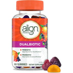 Align Dualbiotic Prebiotic and Probiotic Gummies front bottle view