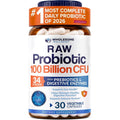 Wholesome Wellness Organic Raw Probiotics 100 Billion CFU front view bottle