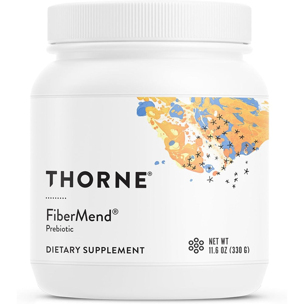 Thorne FiberMend prebiotic fiber powder bottle front view
