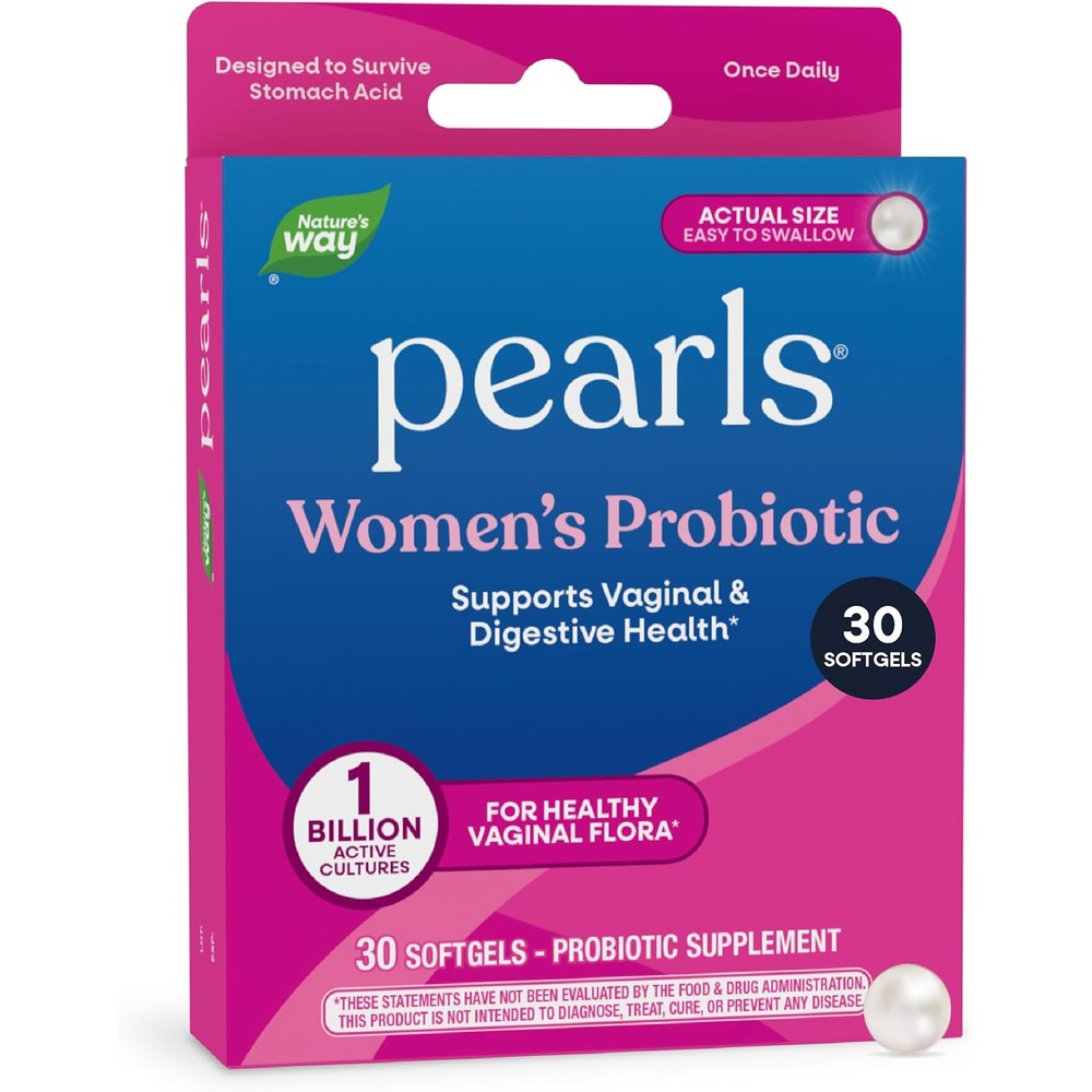 Nature's Way Women's Probiotic Pearls front box view supplement