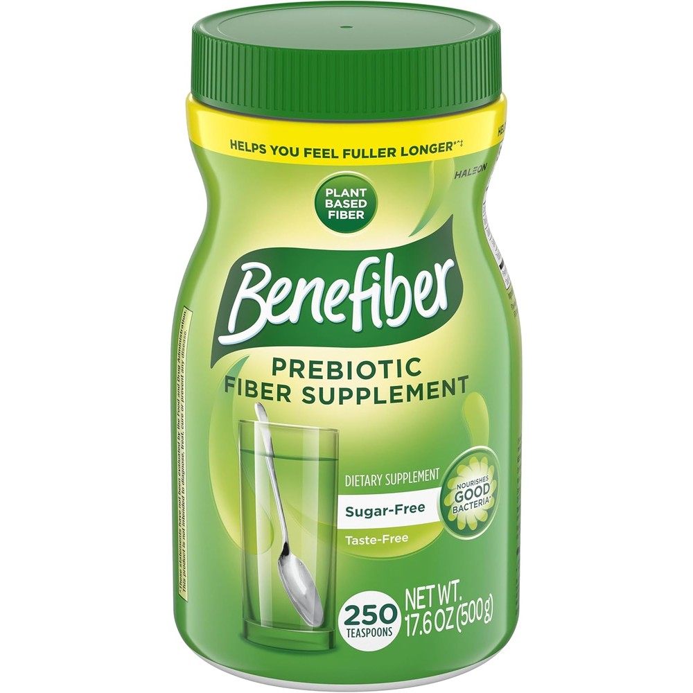Benefiber Prebiotic Fiber Supplement Powder front view bottle