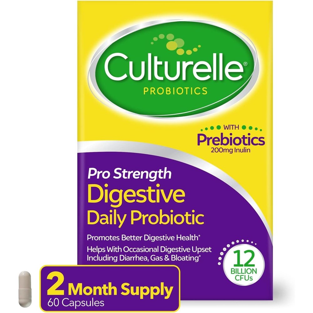 Culturelle Pro Strength probiotics 60 count front packaging view