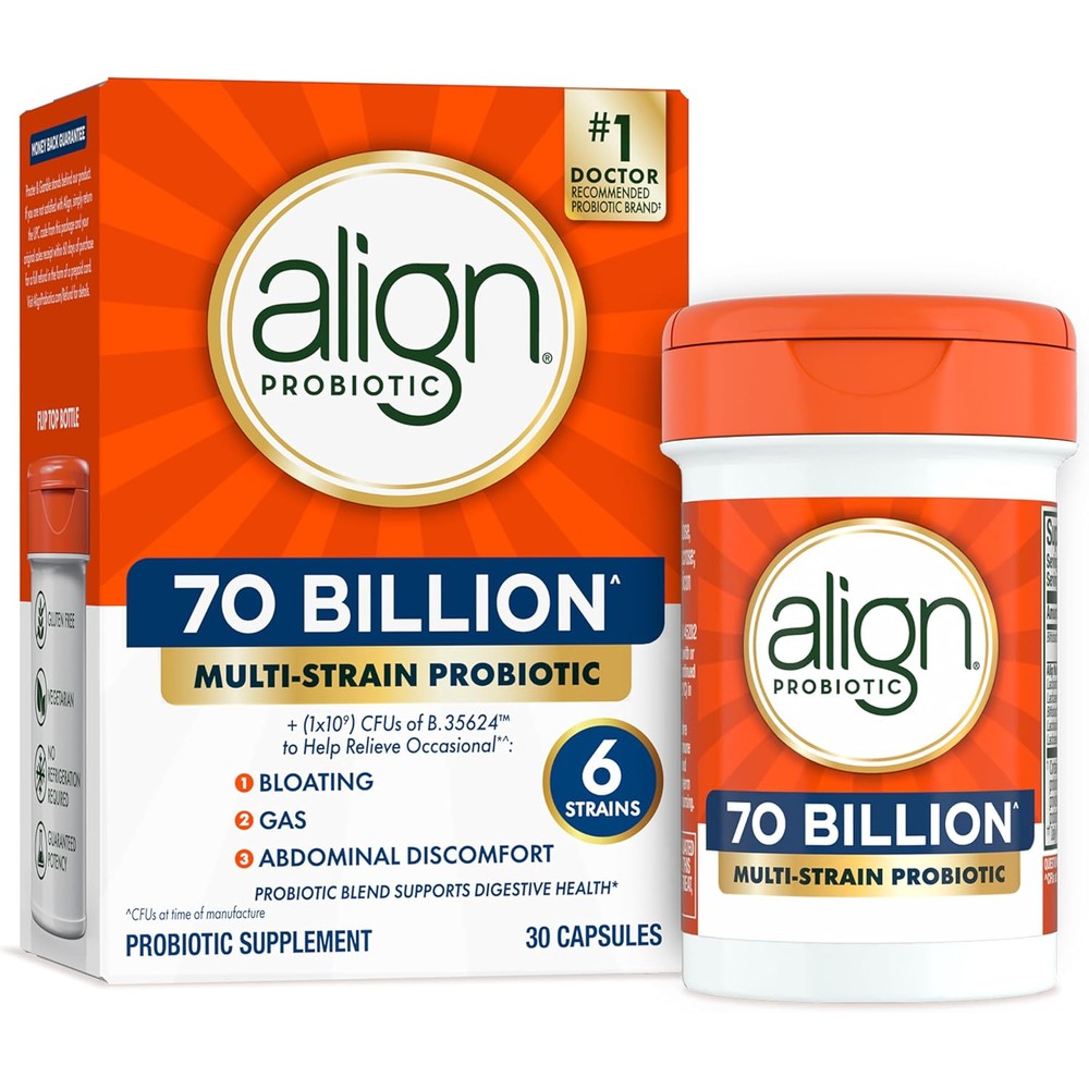 Align Probiotic 70 Billion CFU front view packaging