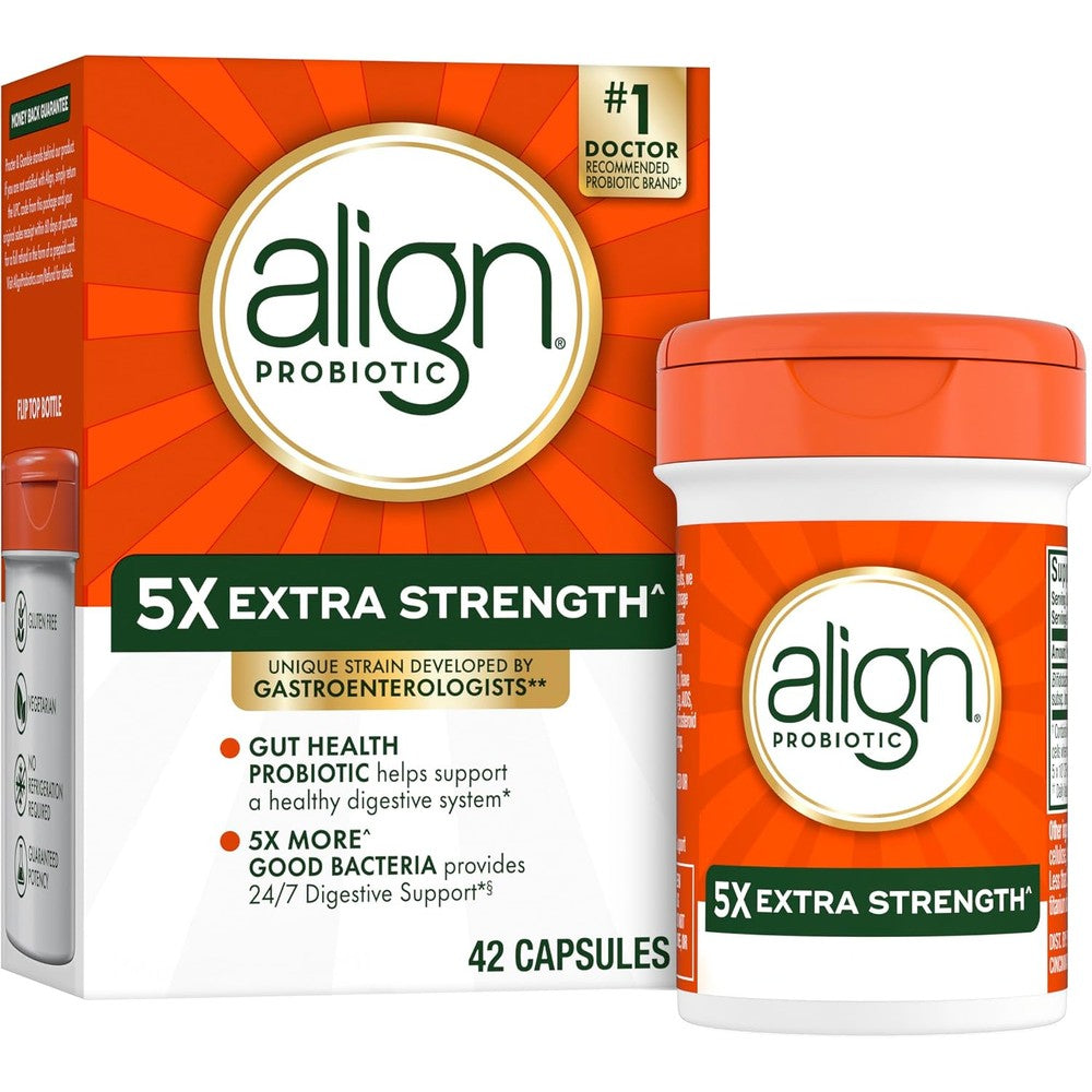 Align Extra Strength Probiotic front packaging view