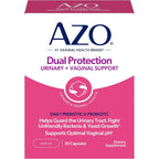 AZO Dual Protection Urinary and Vaginal front view supplement bottle