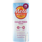 Metamucil clear fiber blend unflavored powder front view