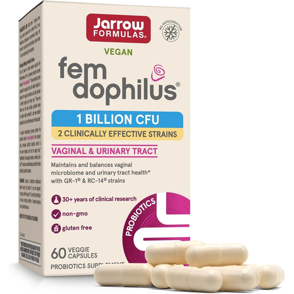 Jarrow FemDophilus Probiotics 60 Capsules front product view