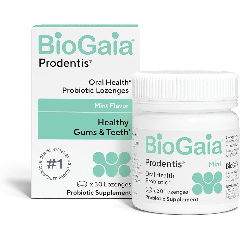 BioGaia Prodentis oral probiotics front view packaging