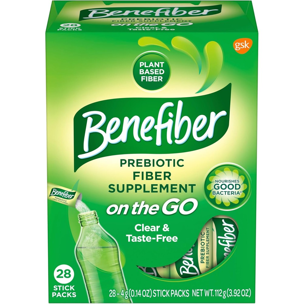 Benefiber prebiotic fiber supplement powder front box view