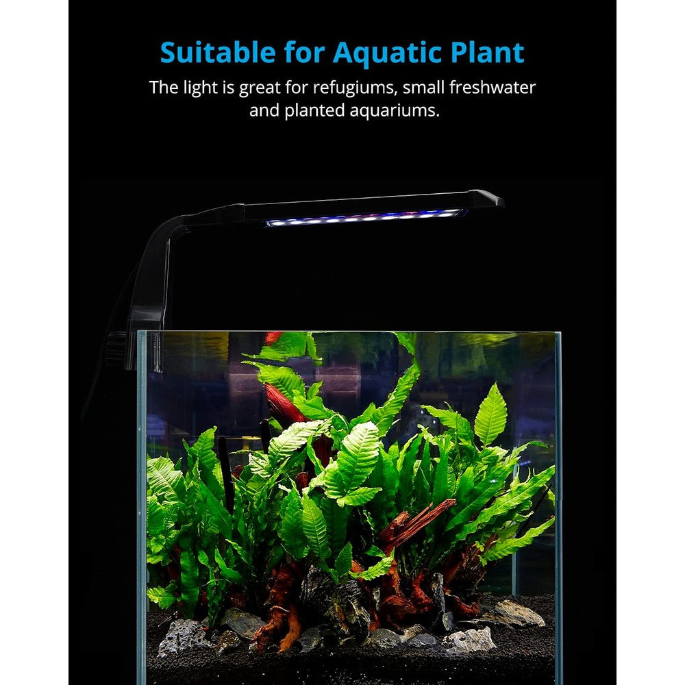 Nicrew Clip On Aquarium Light With White Blue And Red Leds For Nano Tanks Up To 5 Gallons