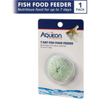 Aqueon 7 Day Vacation Feeder Slow Release Fish Food For Tropical Fish Nutritious Slow Dissolving Aquarium Feeding Block 1 Pack