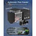 Pawfly Automatic Fish Feeder For Aquarium 85 Milliliters Adjustable Auto Fish Food Dispenser With Timer Vacation Feeder Battery Operated