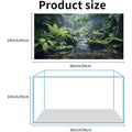 COMSUN Three Pack Terrarium Background 36x18 Inches Polyester Reptile Enclosure Cloth Backdrops Gobi Sunshine Cactus Stone And Green Tree Fern Stream