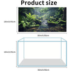 COMSUN Three Pack Terrarium Background 36x18 Inches Polyester Reptile Enclosure Cloth Backdrops Gobi Sunshine Cactus Stone And Green Tree Fern Stream