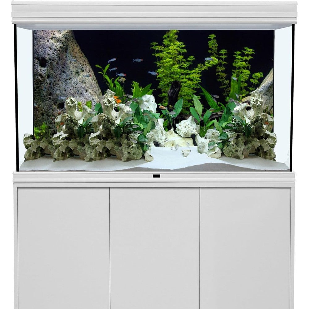 Awert Vinyl Underwater Aquatic Plant Fish Tank Background Stone River Bed And Lake Aquarium Backdrop For Terrariums 72 By 24 Inches
