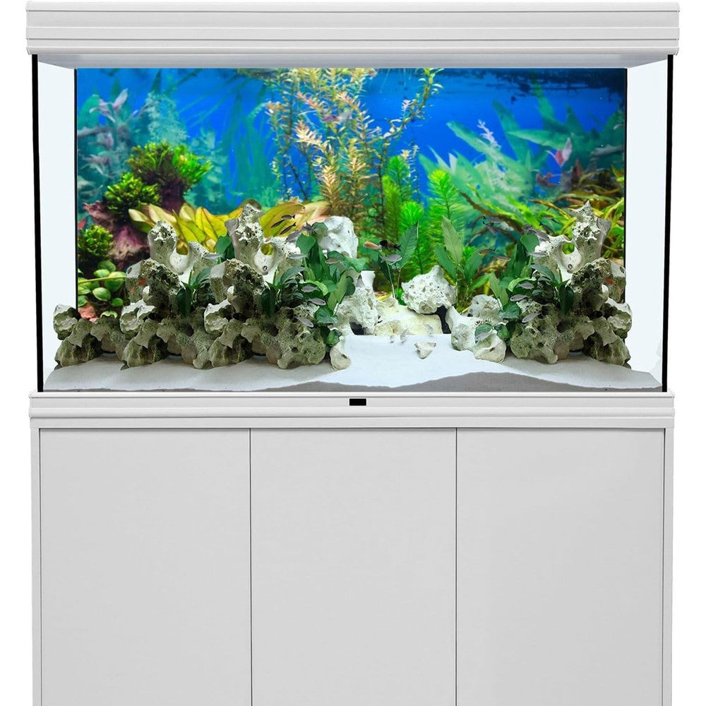 Awert Aquarium Background Aquatic Plant River Bed And Lake Fish Tank Backdrop Thickened Vinyl 48x20 Inches