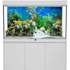 Awert Aquarium Background Aquatic Plant River Bed And Lake Fish Tank Backdrop Thickened Vinyl 48x20 Inches
