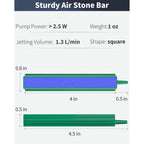 Pawfly 4 Pack Aquarium Air Stone Bar 4 Inch Bubble Release Mineral Oxygen Diffuser With Plastic Base For Fish Tanks And Hydroponics