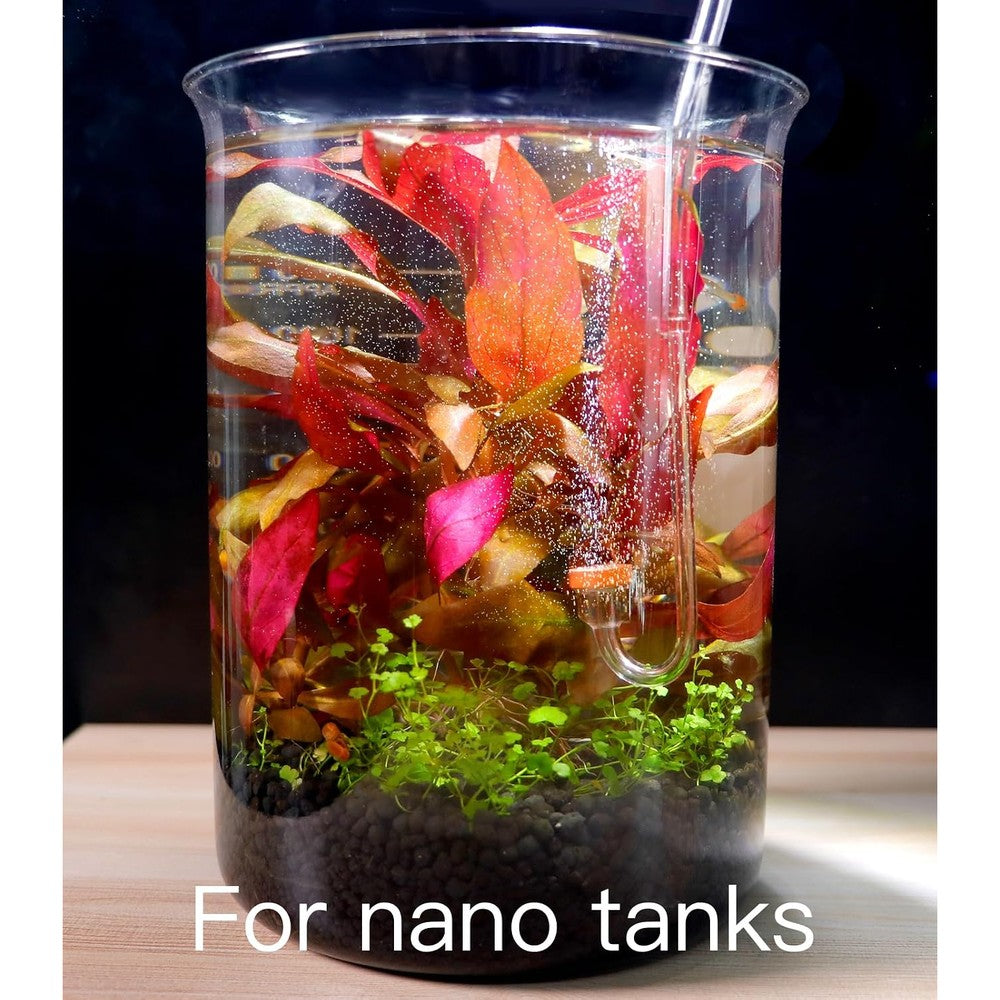 Clscea Acrylic Hooked CO2 Diffuser For Aquarium Planted Tank Mini Carbon Dioxide Atomizer U-Shaped-Small