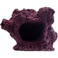 Ocean Aquaria 7 Hole Barnacle Cave Frag Rock Sandbed Base For Live Coral Frag Plugs For Reef Aquariums Coralline Purple 5.5 By 5 By 4 Inches