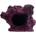 Ocean Aquaria 7 Hole Barnacle Cave Frag Rock Sandbed Base For Live Coral Frag Plugs For Reef Aquariums Coralline Purple 5.5 By 5 By 4 Inches