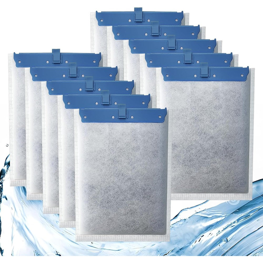 Pryitier Large Aquarium Filter Cartridge For Whisper Bio Bag Replacement Filter Pack Of Ten