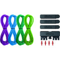 Red Sea ReefDose Deluxe 4 Color Dosing Tube Kit Blue Green Purple Lime Saltwater Marine Aquarium Dosing Pump Tubing Set With Clips And Holder