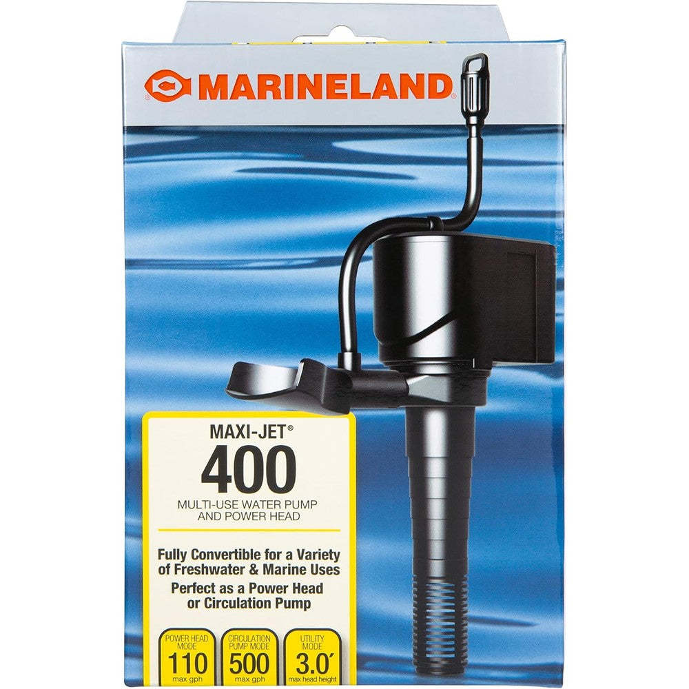 MarineLand Maxi-Jet 400 Pro Multi-Use Aquarium Water Pump And Power Head Fully Convertible Three In One Submersible Pump Sourced From United States