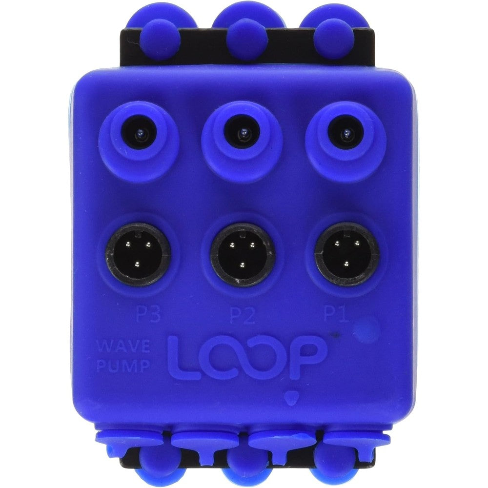 Current USA 1685 eFlux Wave Pump Manifold HUB Connects Up To Three Wave Pumps Blue Silicone Splash Guard