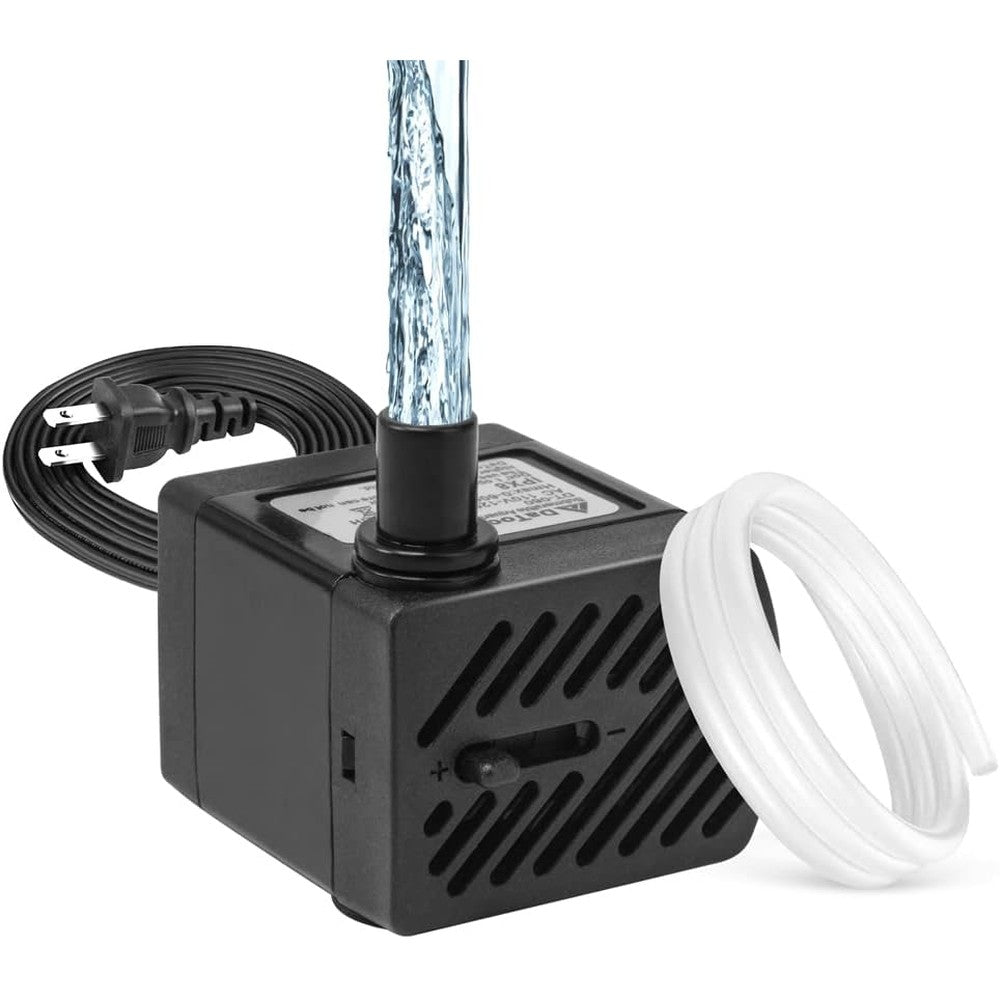 DaToo 50GPH 3W Small Submersible Water Pump Ultra Quiet Mini Fountain Pump For Aquarium Fish Tank Pond And Hydroponics