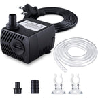 CWKJ Fountain Pump 80 Gallons Per Hour Submersible Water Pump 4W Outdoor Water Pump With Tubing And Three Nozzles
