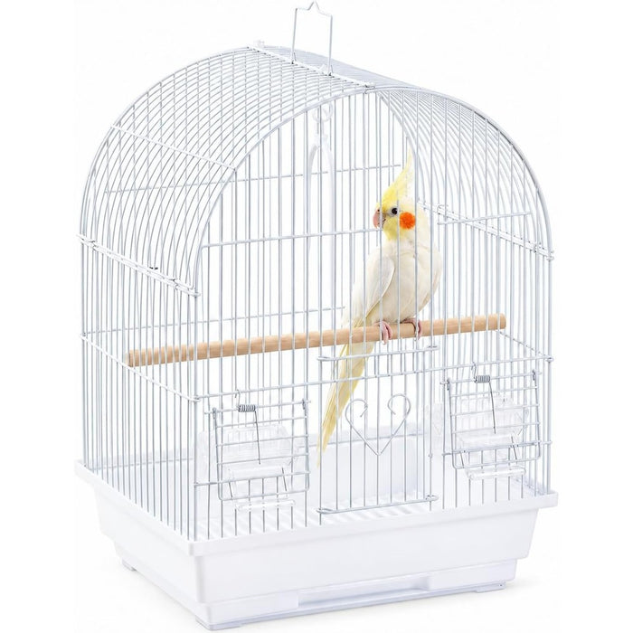 Small Bird Cage, Lightweight Hanging Travel Cage with Removable Tray