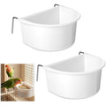Exclaith bird cage feeder front view hanging cup