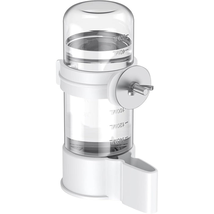 Pawfly Bird Water Dispenser, Automatic Water Feeder, Plastic Cage Water Dispenser, White Parrot Waterer for Small Parakeet Cockatiel Budgie Lovebirds (Not Fit for Food Feeding)