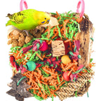 KATUMO Bird Toys, Grass Mat Shredding Hanging Toy for Budgie Parakeet