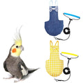 VANFAVORI Bird Diaper Flight Suit with 80-inch Elastic Leash, S Size 2 Pack