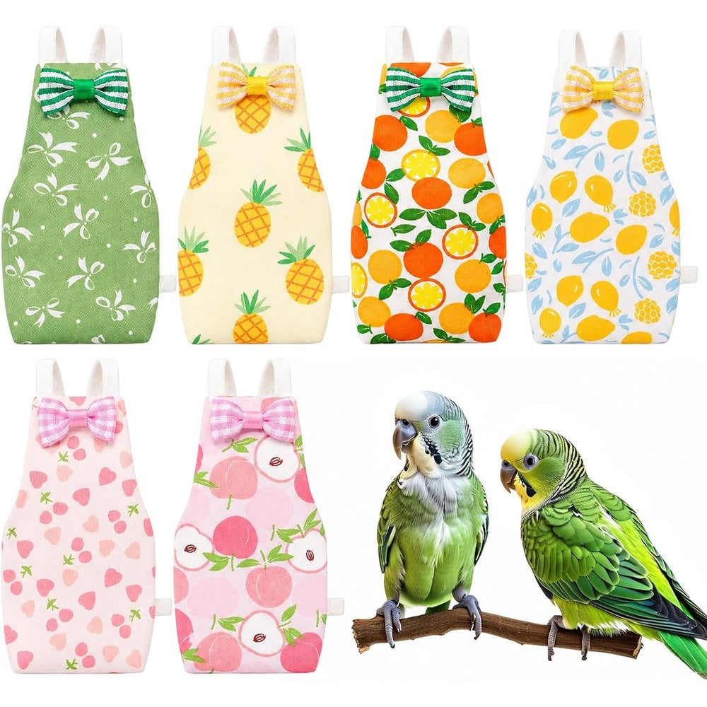 6pcs Bird Diapers, Reusable Leakproof Diaper Soft Comfortable