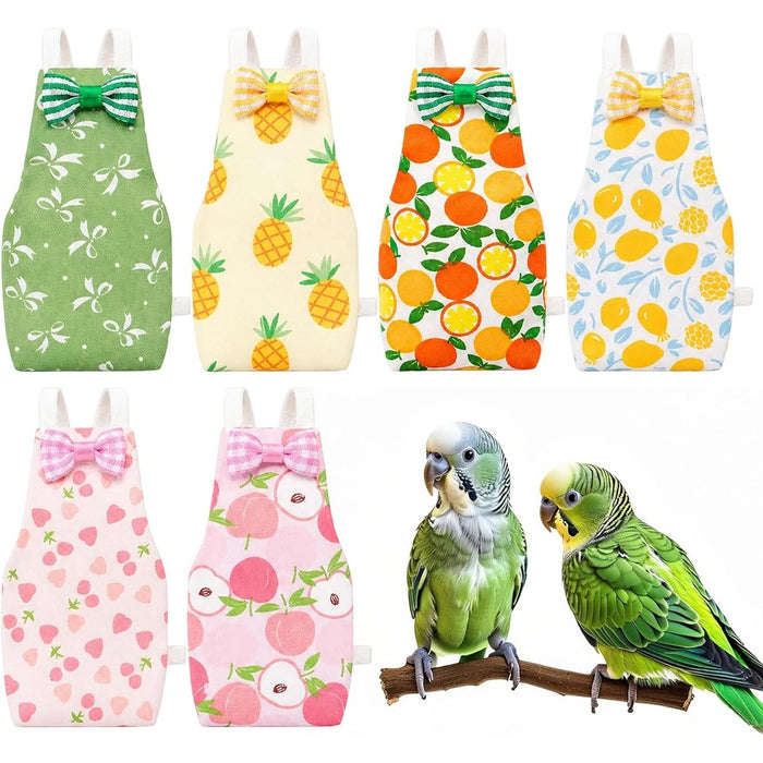 6pcs Bird Diapers, Reusable Leakproof Diaper Soft Comfortable